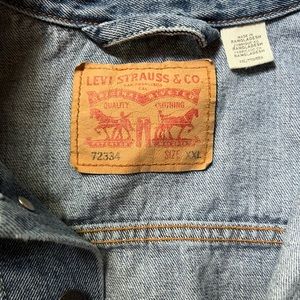 Mens denim xxl Levi jacket